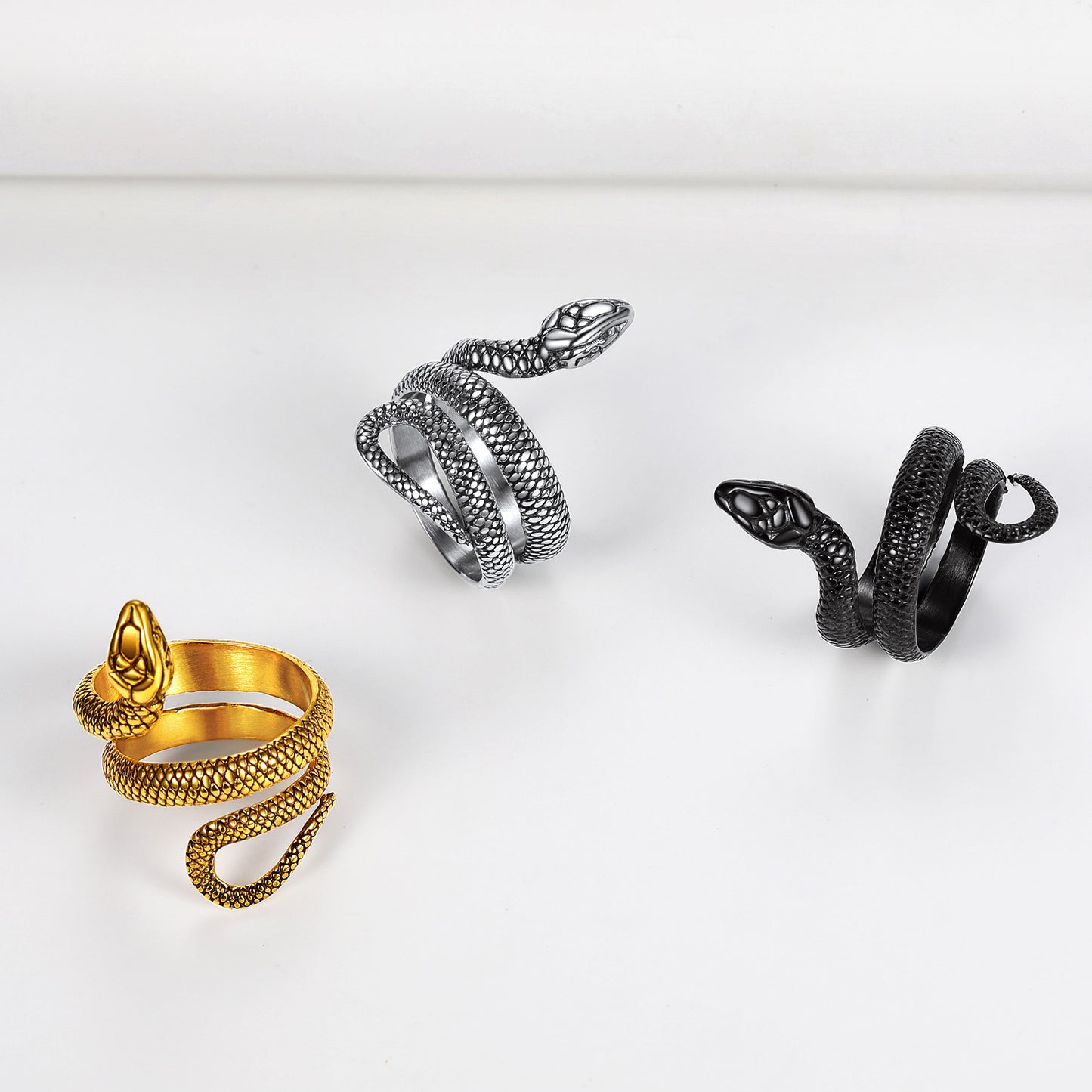 Richsteel Stainless Steel Snake Ring