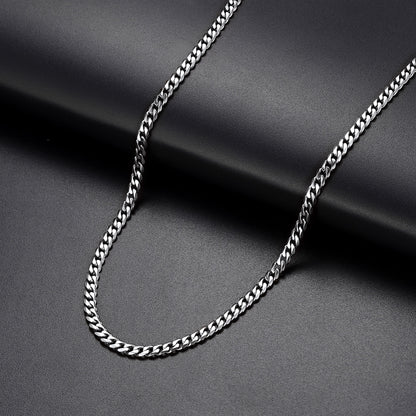 Richsteel Cuban Link Chain Necklace 3/6 mm width