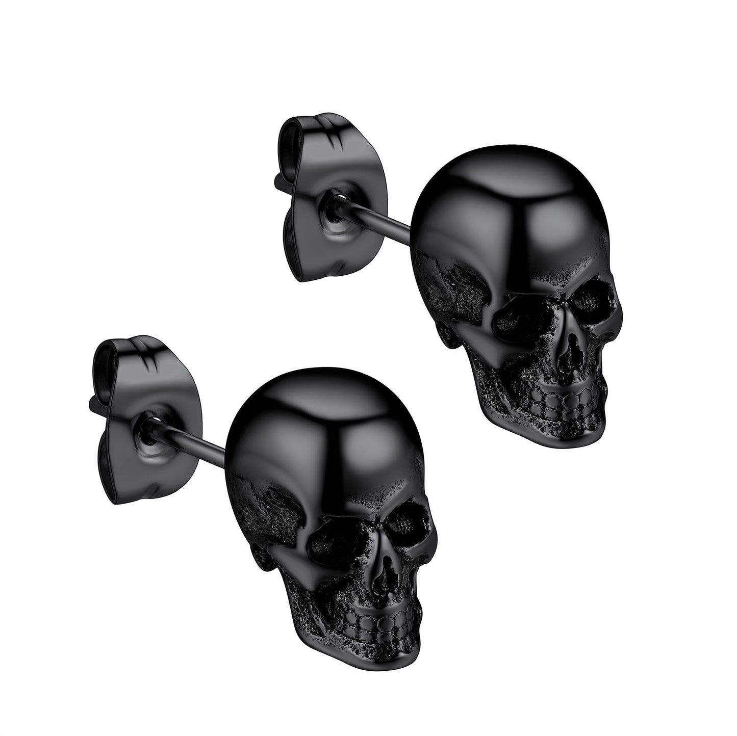 Richsteel Stainless Steel Skull Earrings