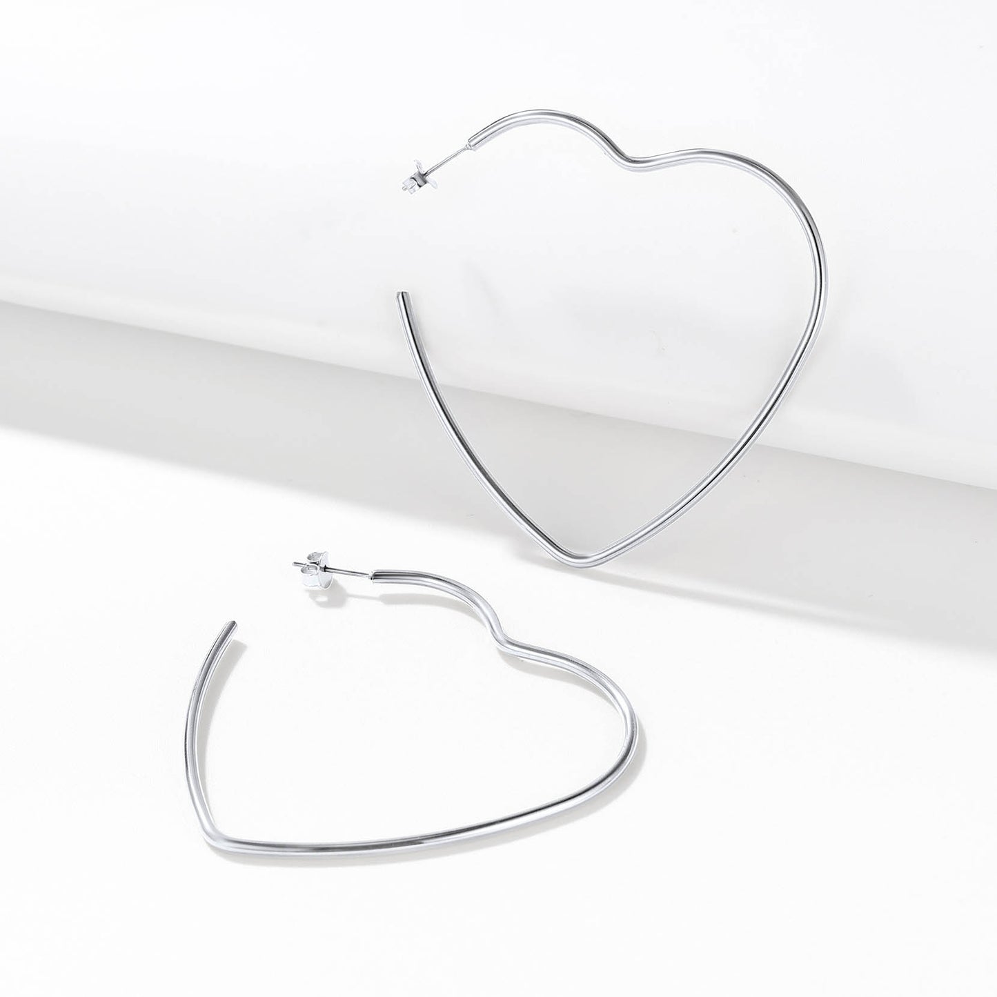 Richsteel Heart Hoop Earrings