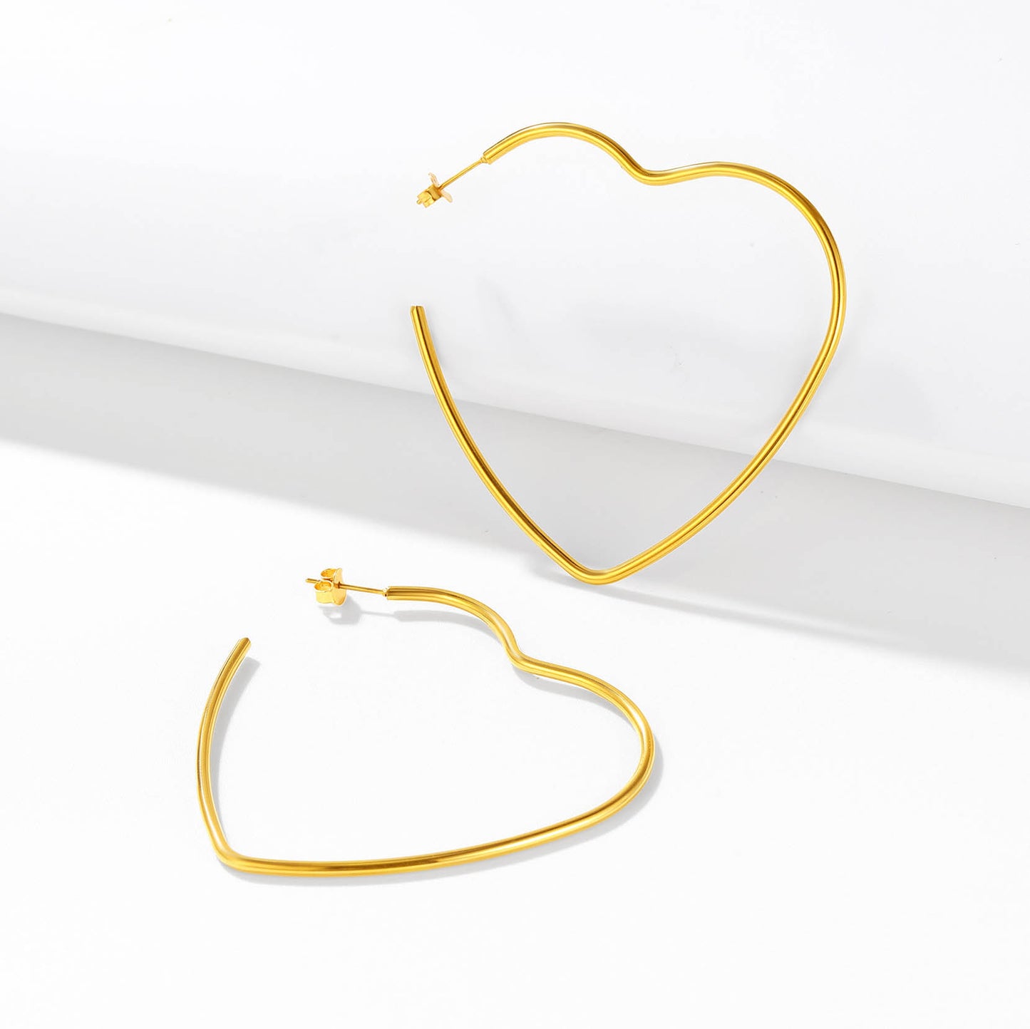 Richsteel Heart Hoop Earrings