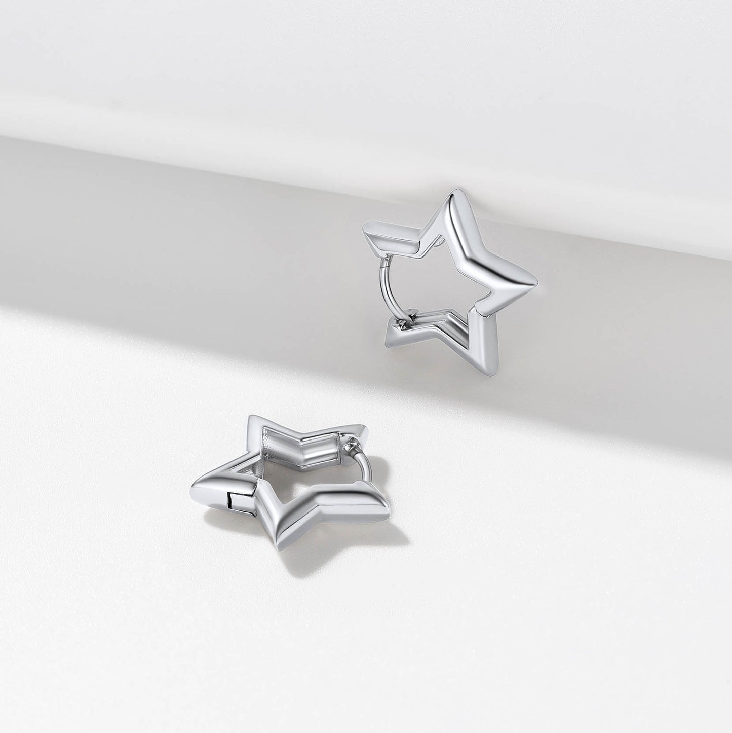 Richsteel Star Hoop Earrings