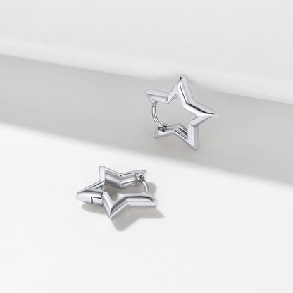 Richsteel Star Hoop Earrings