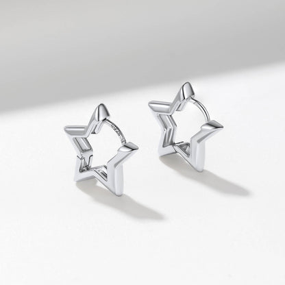 Richsteel Star Hoop Earrings