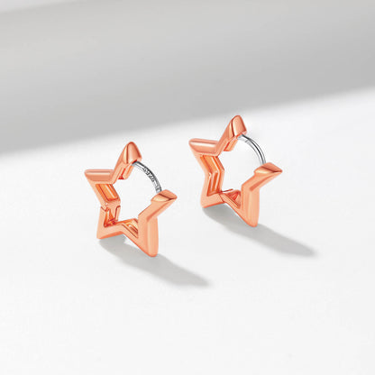 Richsteel Star Hoop Earrings