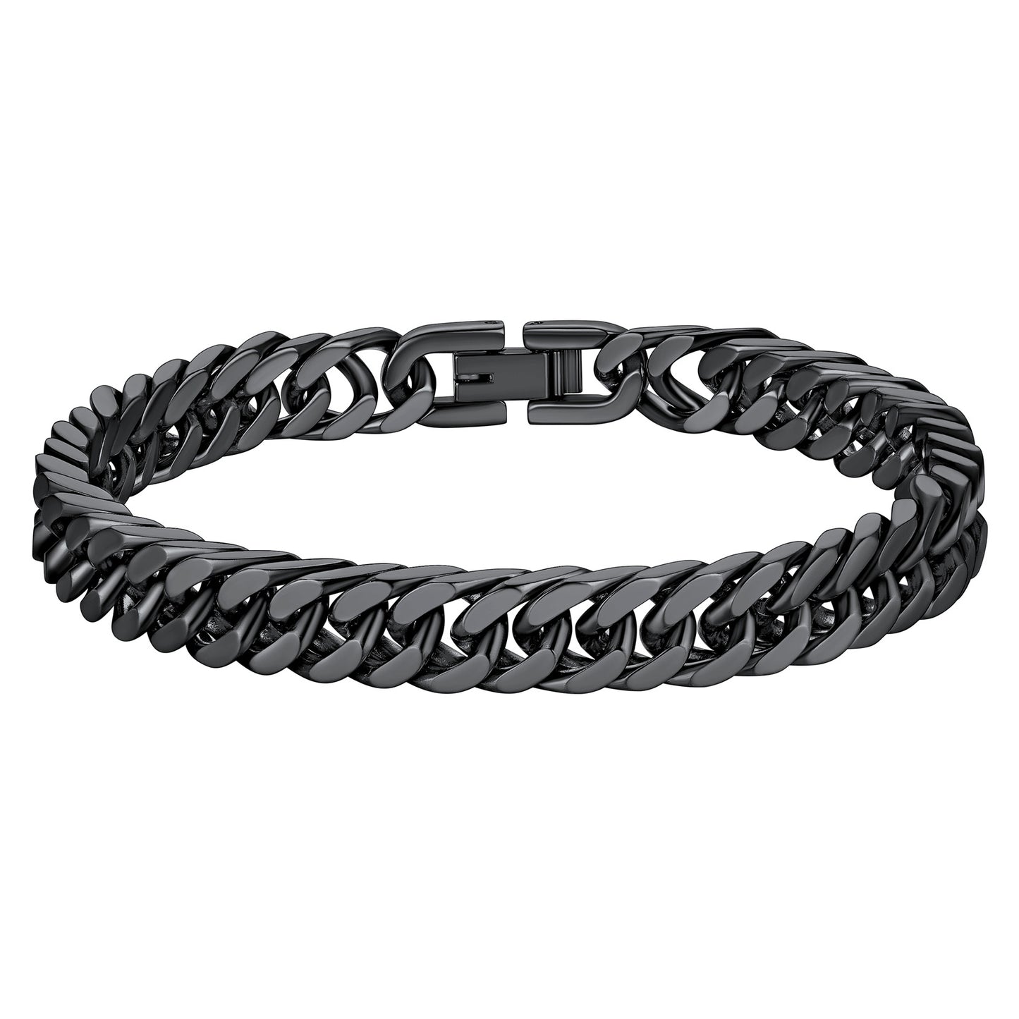 Richsteel Cuban Link Chain Bracelets 8/12mm Width