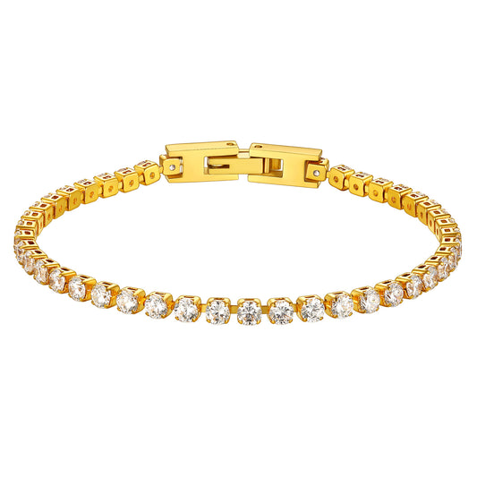 Richsteel Cubic Zirconia Tennis Bracelet