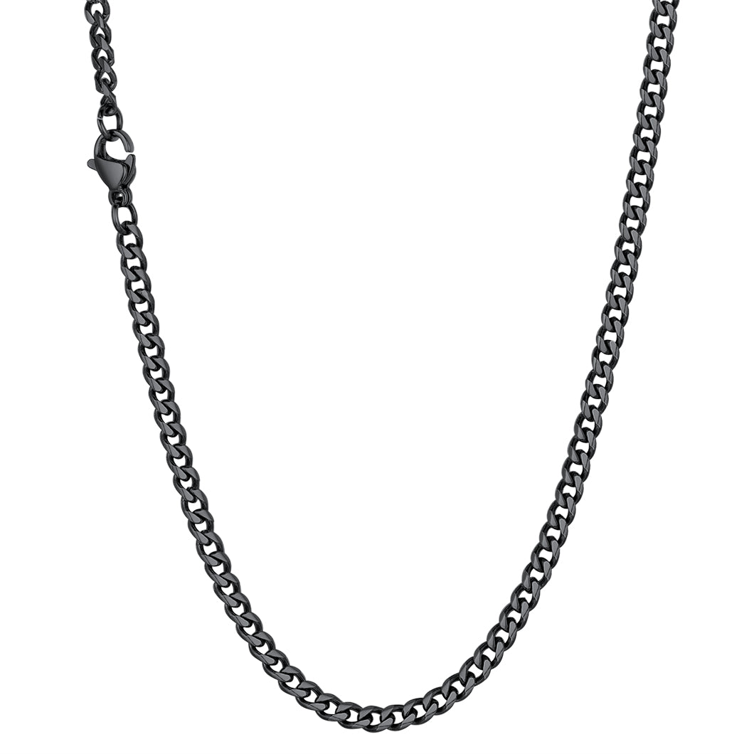 Richsteel Cuban Link Chain Necklace 3/6 mm width