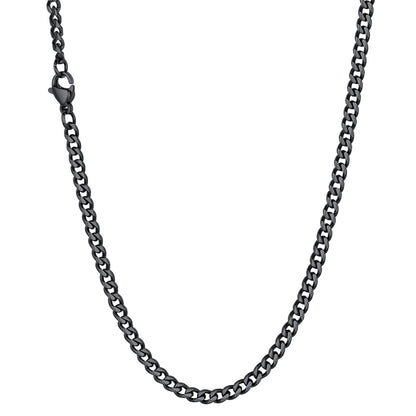 Richsteel Cuban Link Chain Necklace 3/6 mm width