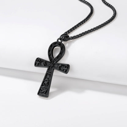 Richsteel Ankh Cross Pendant Necklace