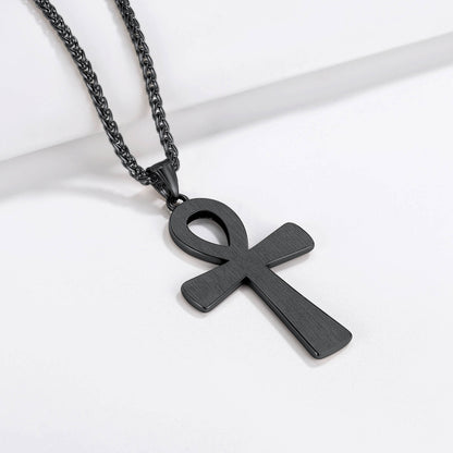 Richsteel Ankh Cross Pendant Necklace