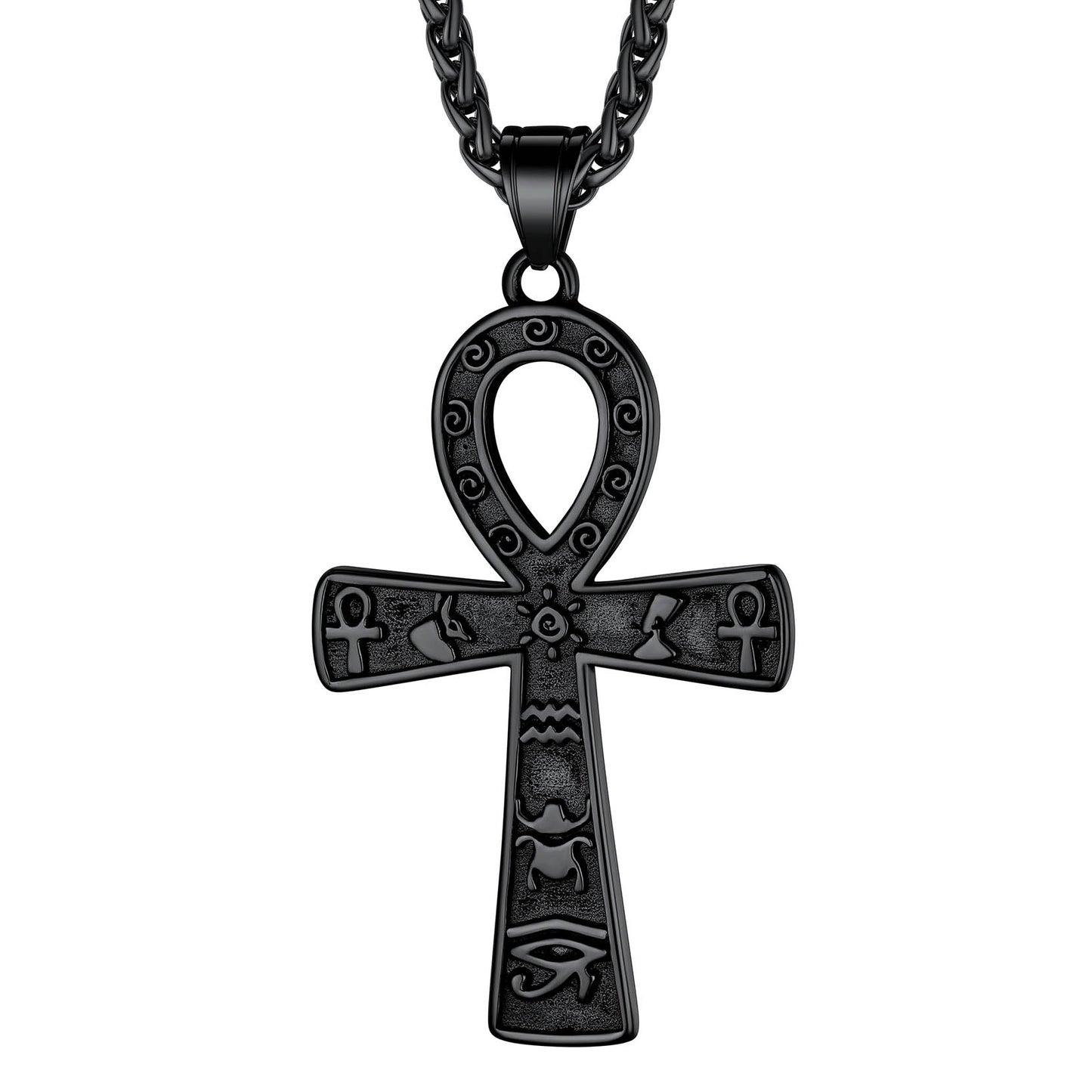 Richsteel Ankh Cross Pendant Necklace