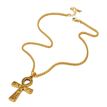 Richsteel Ankh Cross Pendant Necklace